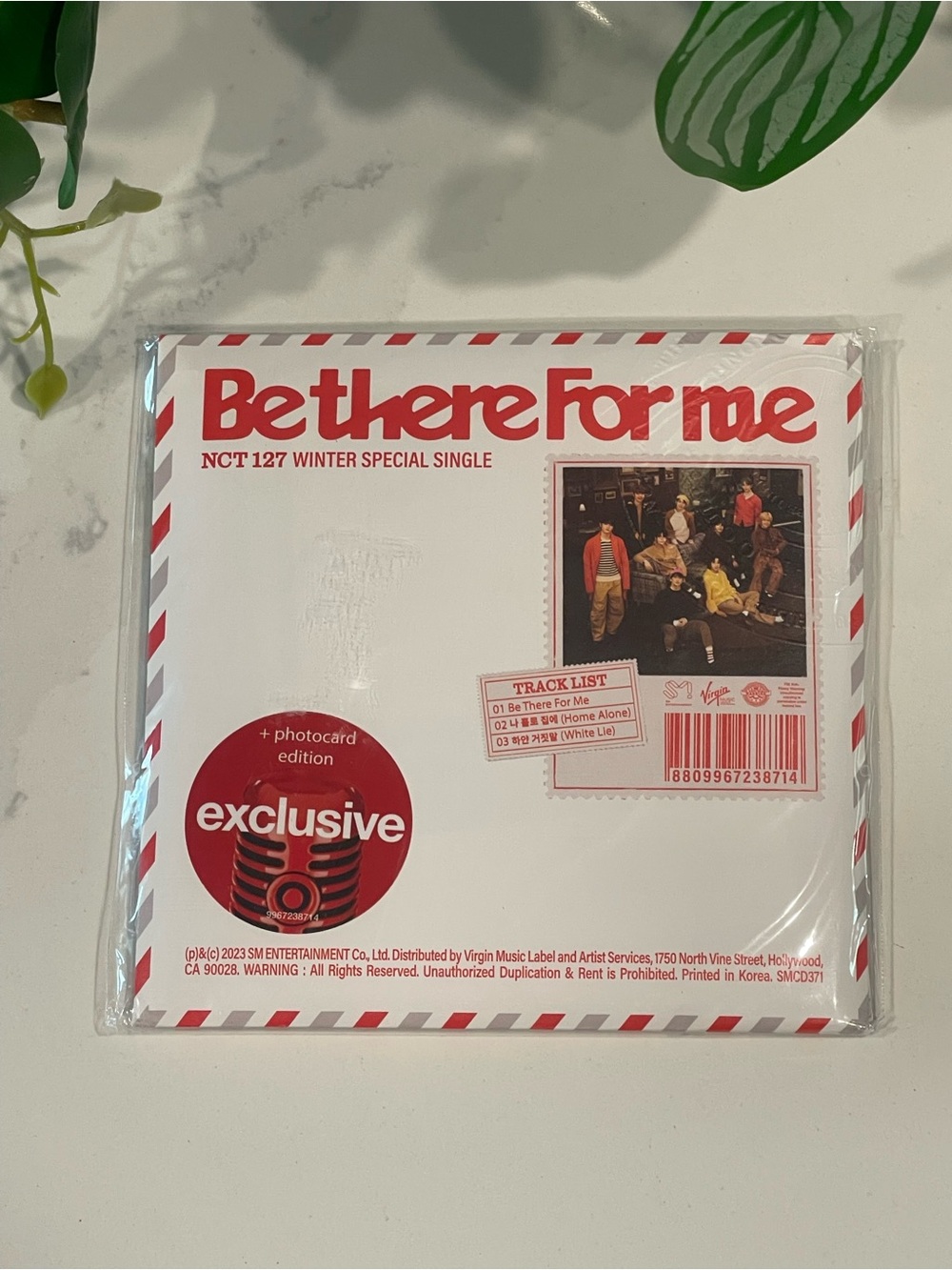 NCT 127 Be There For Me Winter Special Single CD + Photocard